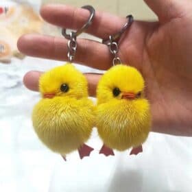 Fluffy Duck Keychain